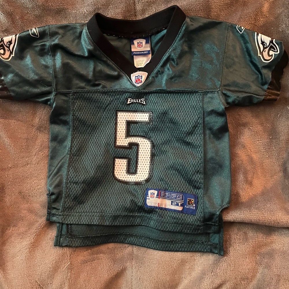 NFL Philadelphia Eagles Kids Jersey Top - Green & Black #5